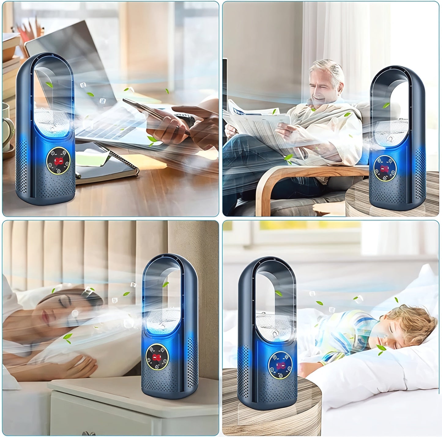 Compact Silent Personal Air Cooler Fan Unit