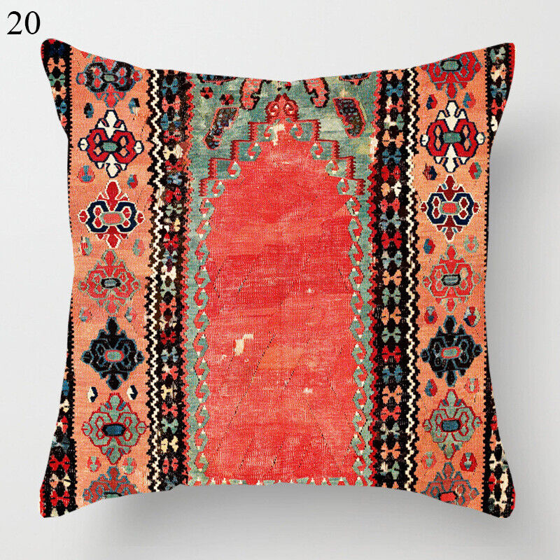 Colorful Global Inspired Pattern Pillow Cover Home Decor