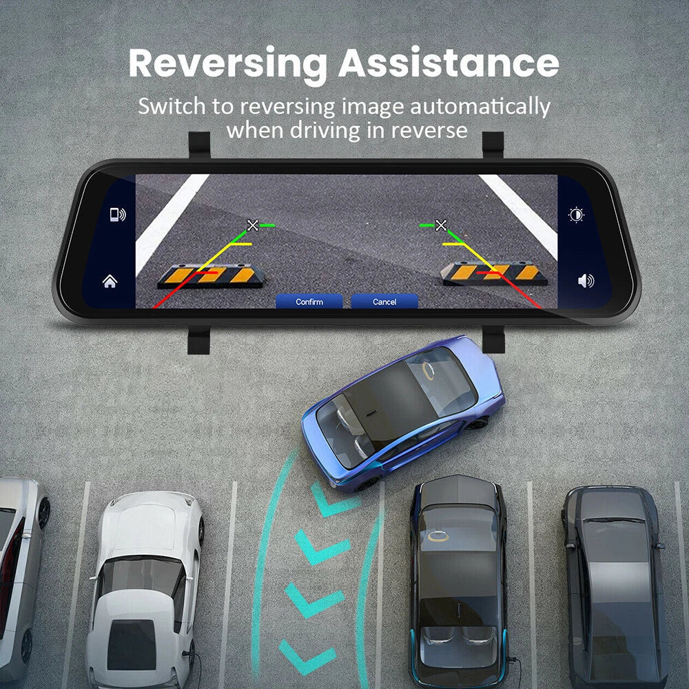 HD Dual Lens Car Camera with Smartphone Link