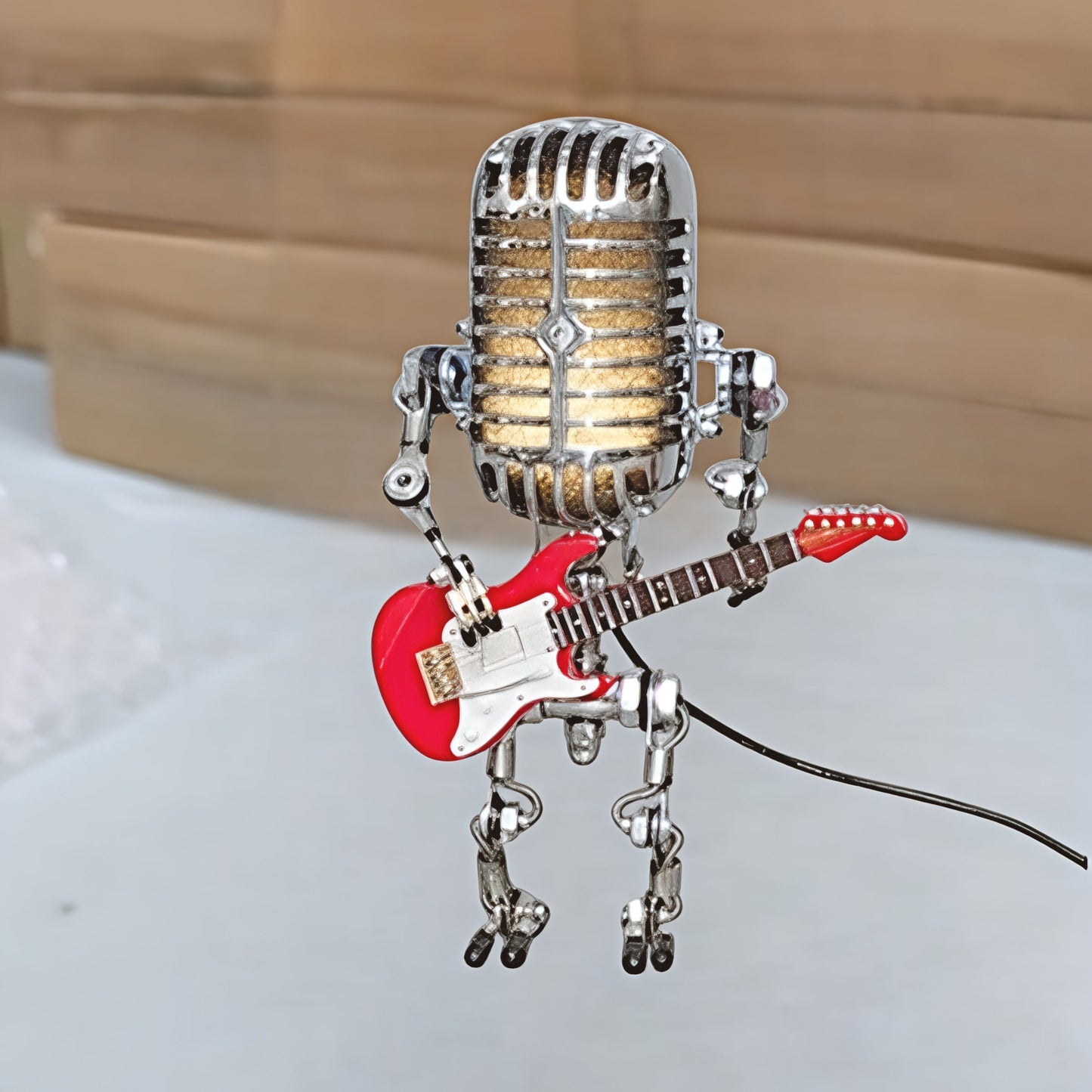 Unique Metal Guitar Table Lamp