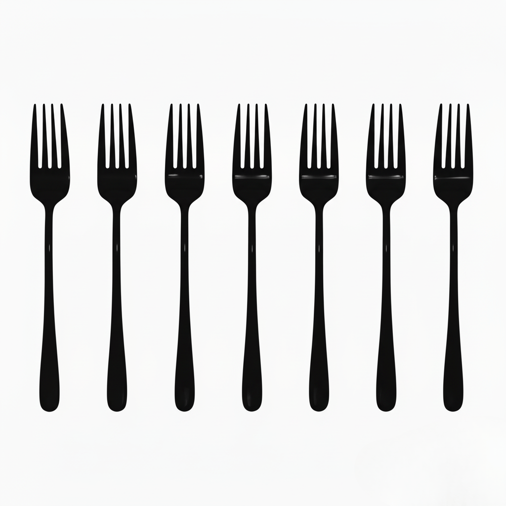 Luxury Silver Coated Stainless Steel Dinner Fork