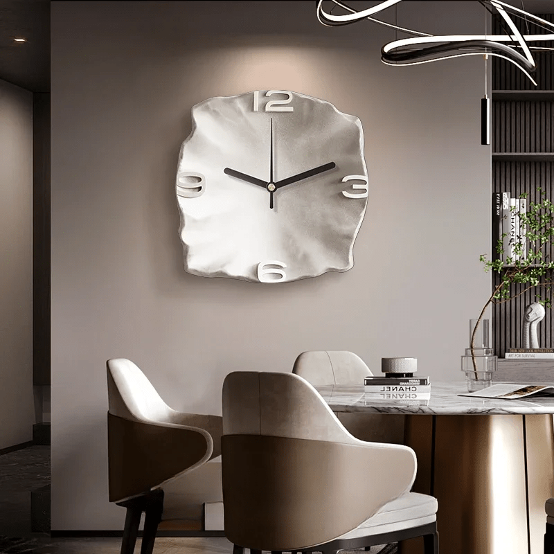 Stylish Stone Wall Clock with Quiet Quartz Movement