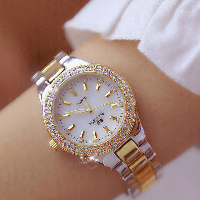 Classy Ladies Silver Stainless Steel Quartz Watch 32mm