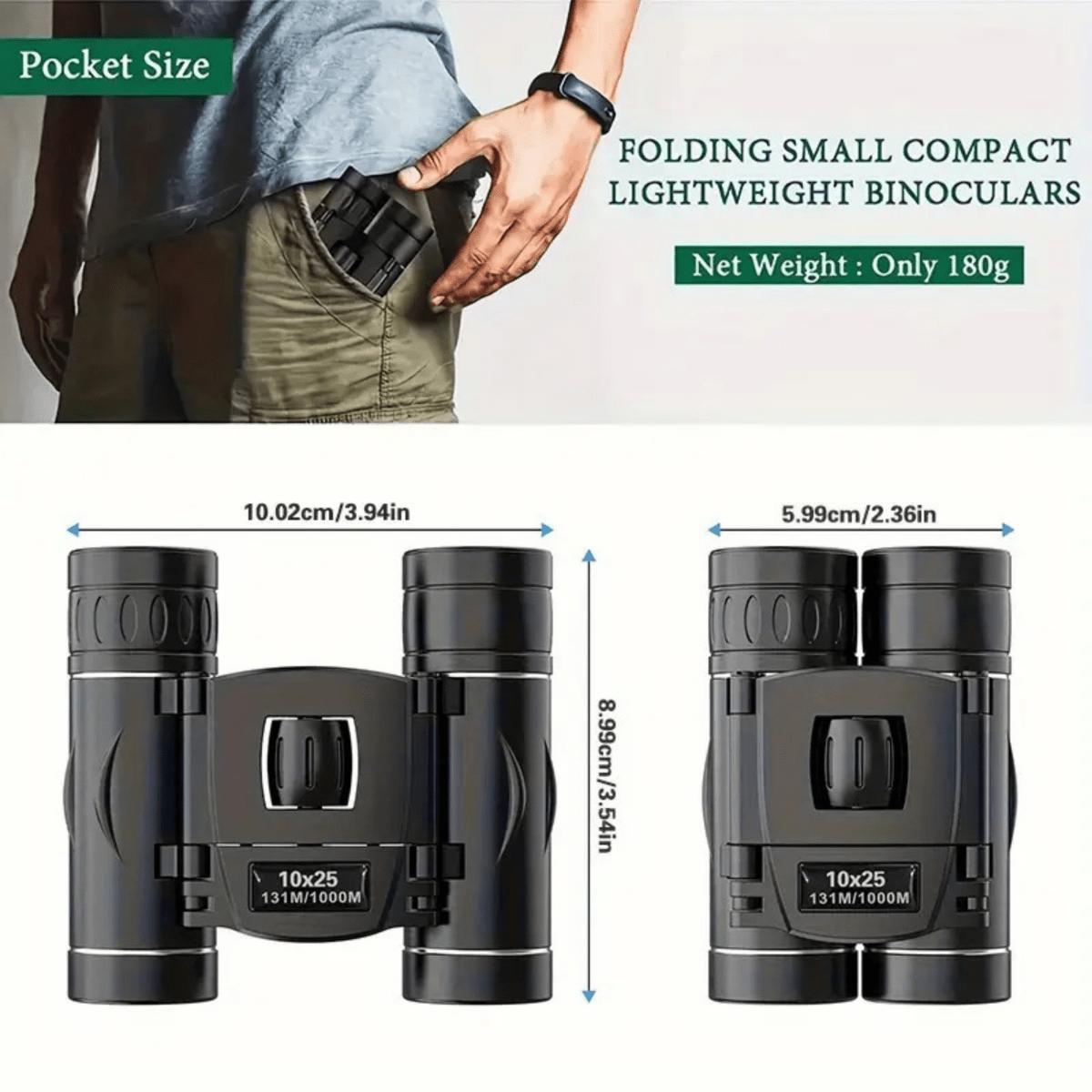 High Definition 40x22 Binoculars for Clear Long Distance Viewing