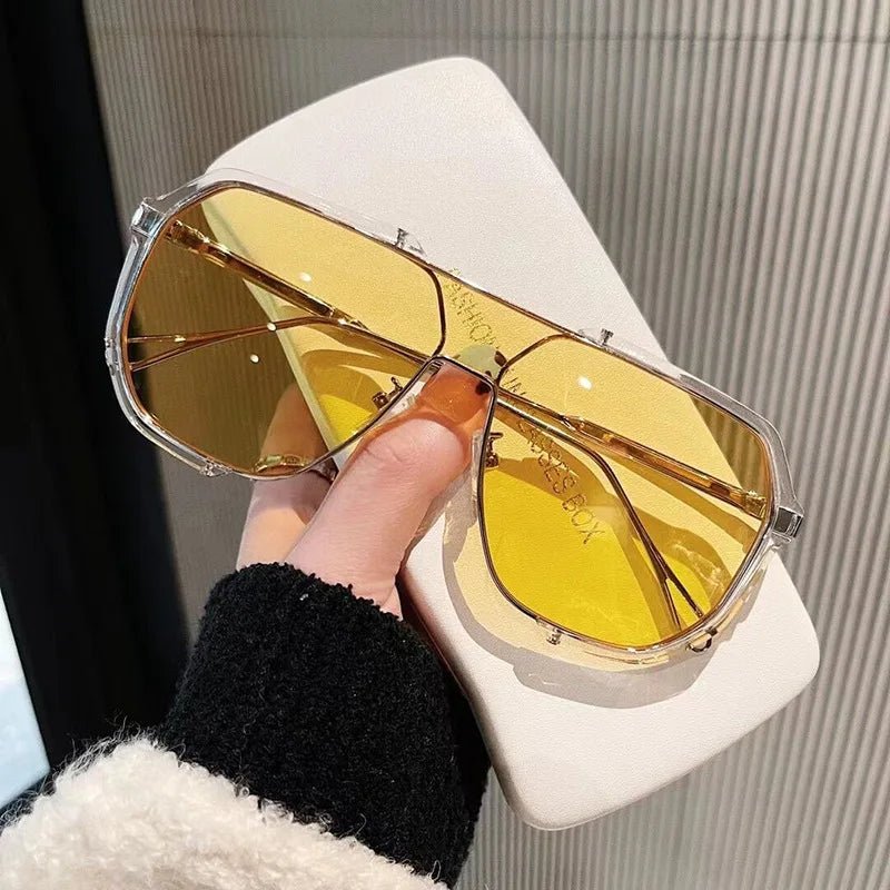 Trendy Large Square Shades with UV Protection Lenses