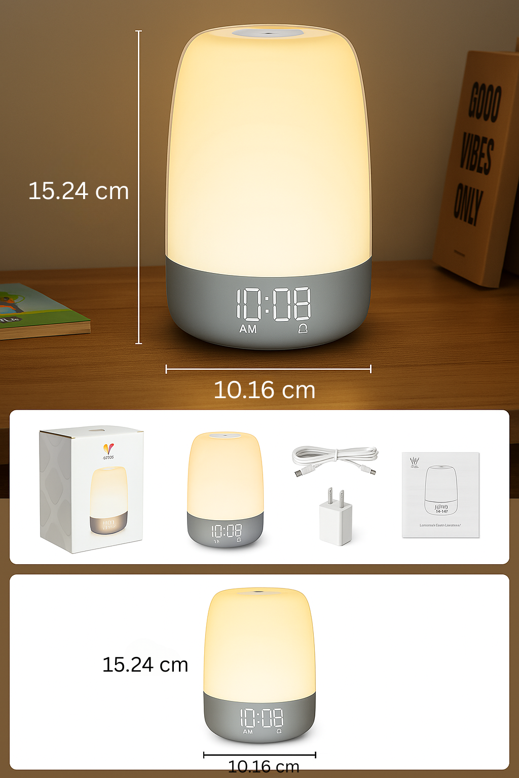 Smart Sunrise Alarm Clock with Nature Sounds