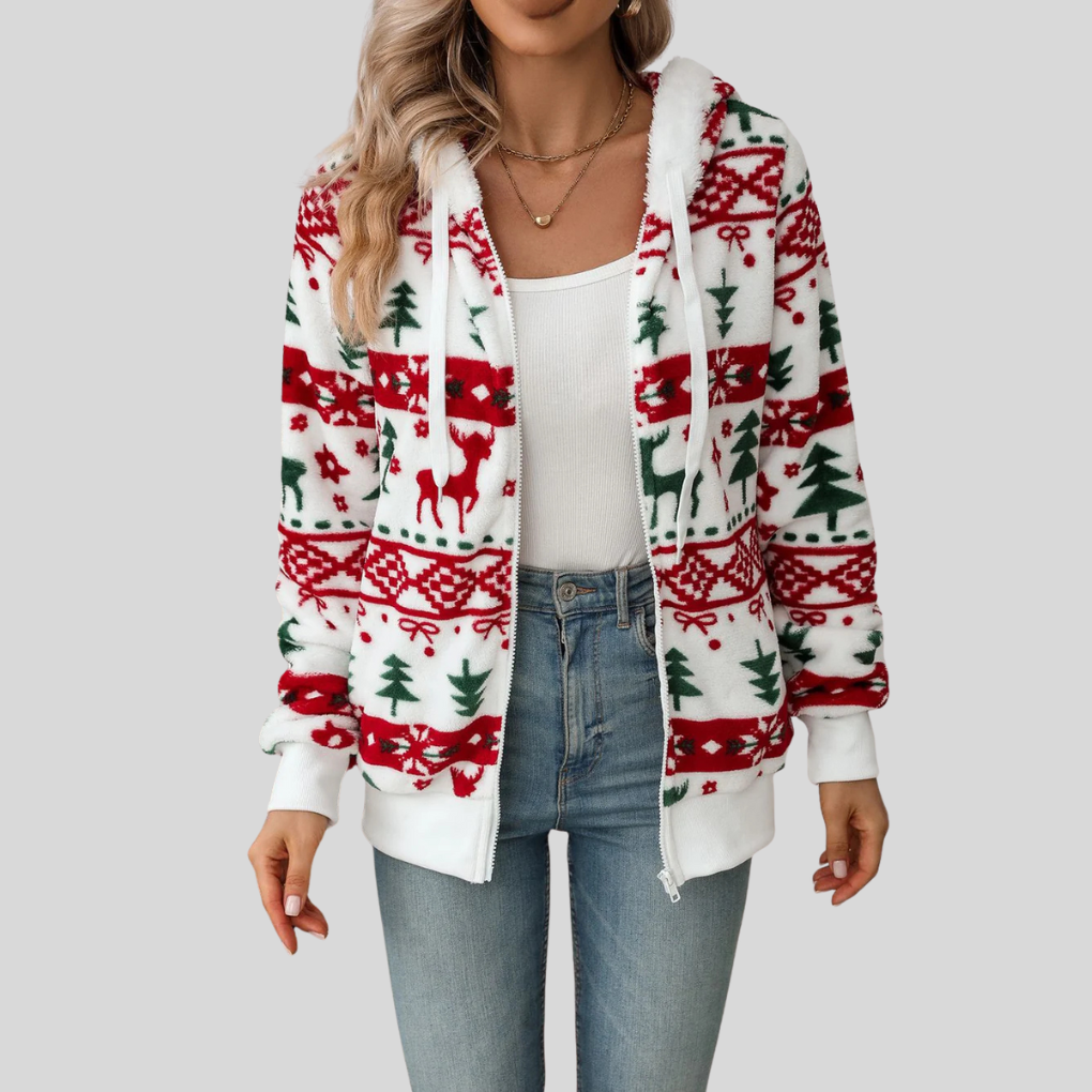 Women's Christmas Pattern Hoodie