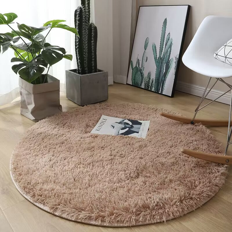 Plush Round Area Rug
