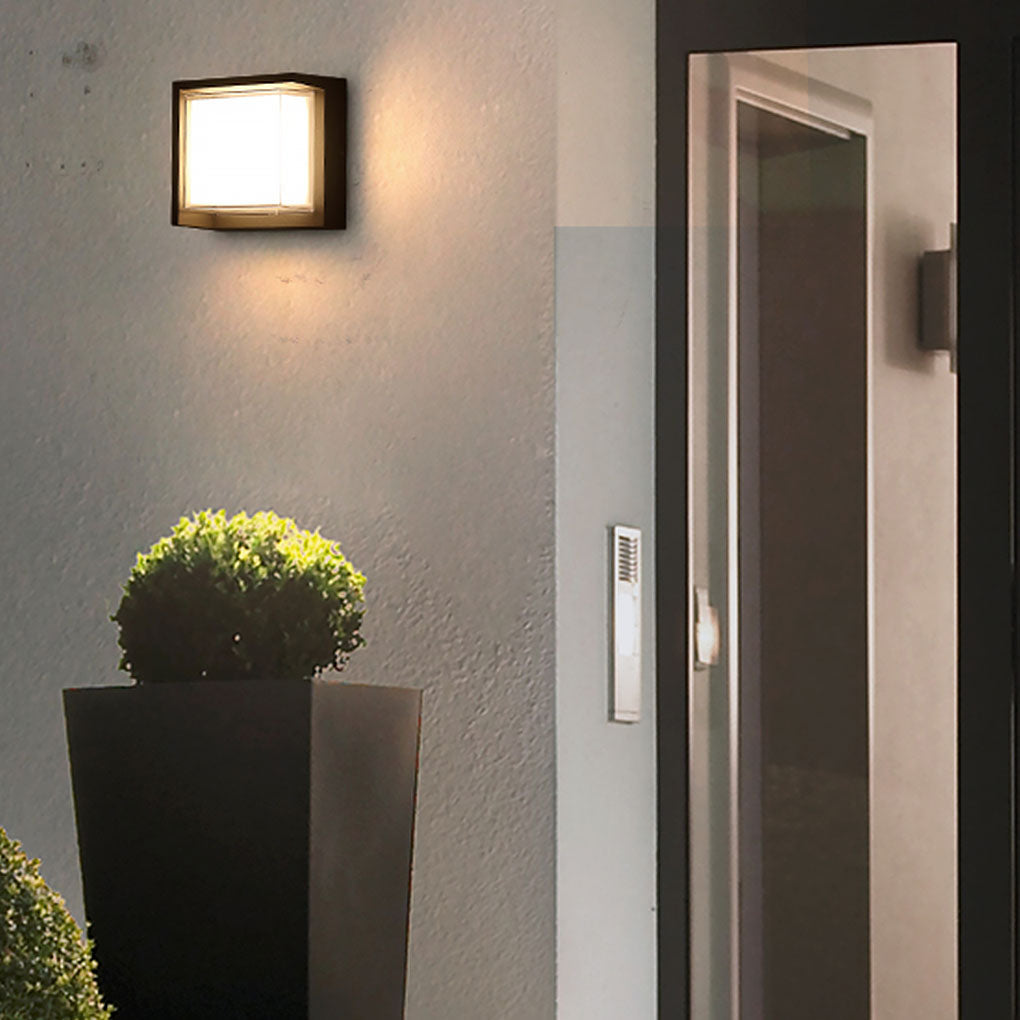 Waterproof Garden Wall Lamps Round Square Styles