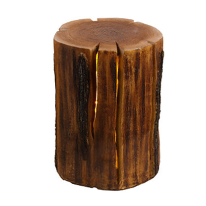 Outdoor Solar Tree Stump Garden Lights
