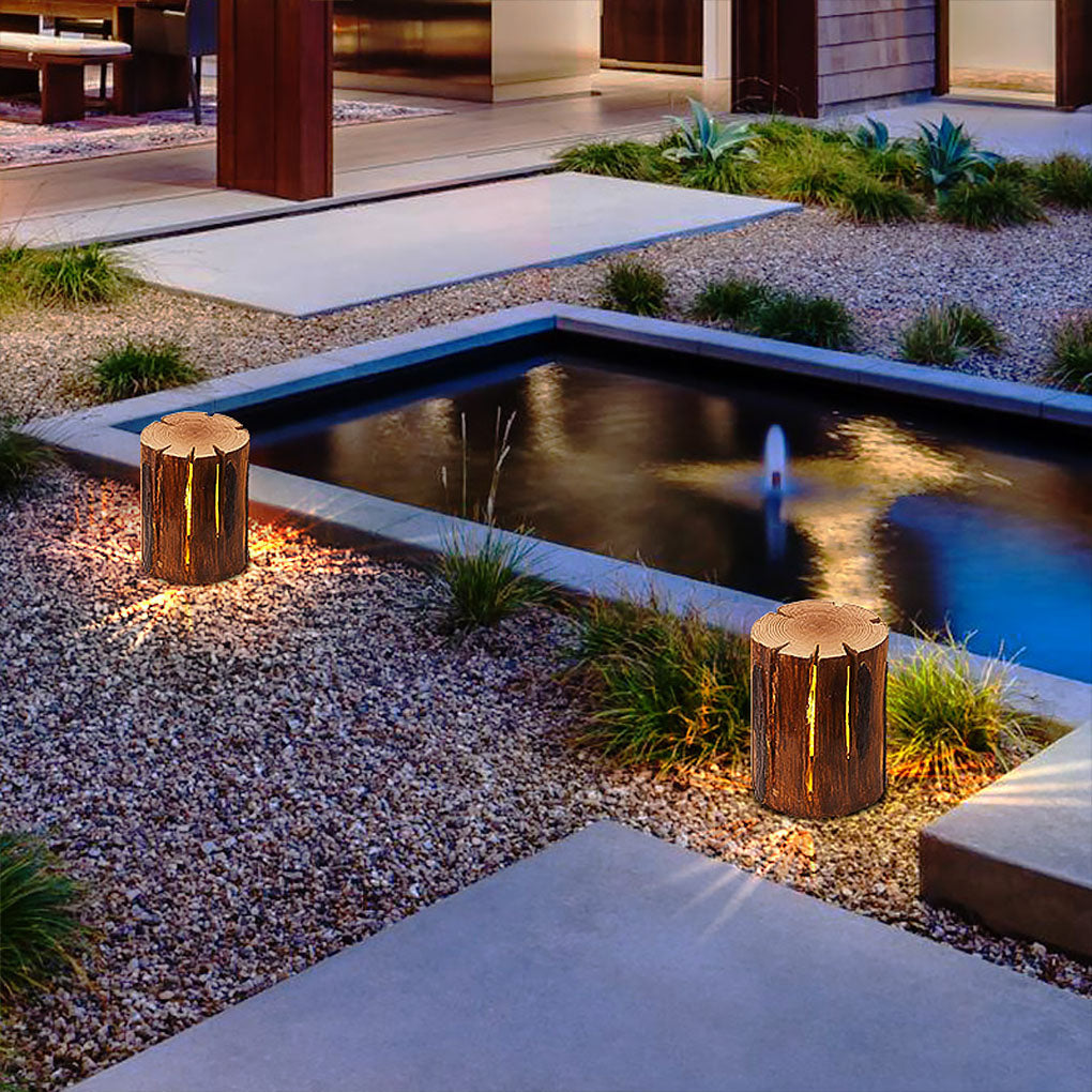 Outdoor Solar Tree Stump Garden Lights - Cofik