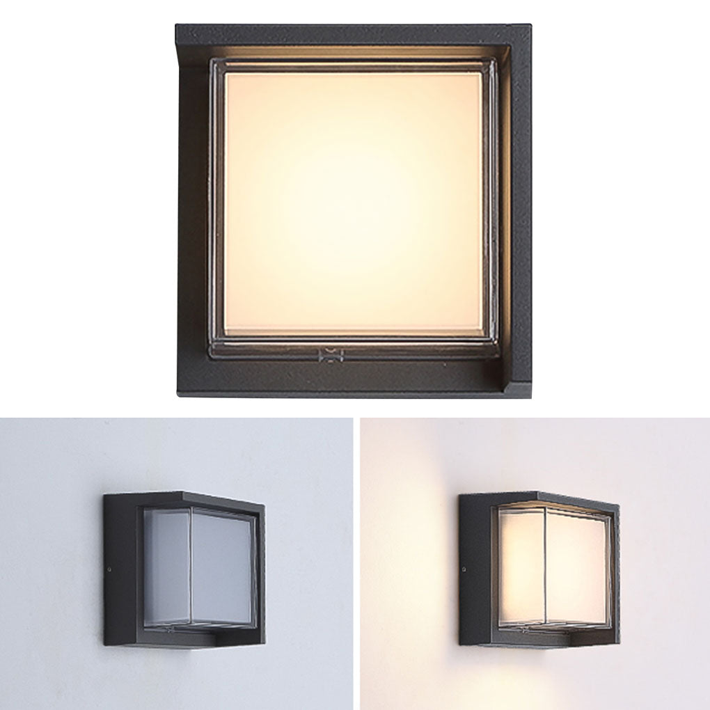 Waterproof Garden Wall Lamps Round Square Styles