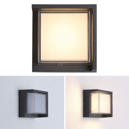 Waterproof Garden Wall Lamps Round Square Styles