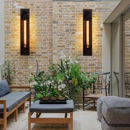 Rustic Metal LED Wall Light Fixture