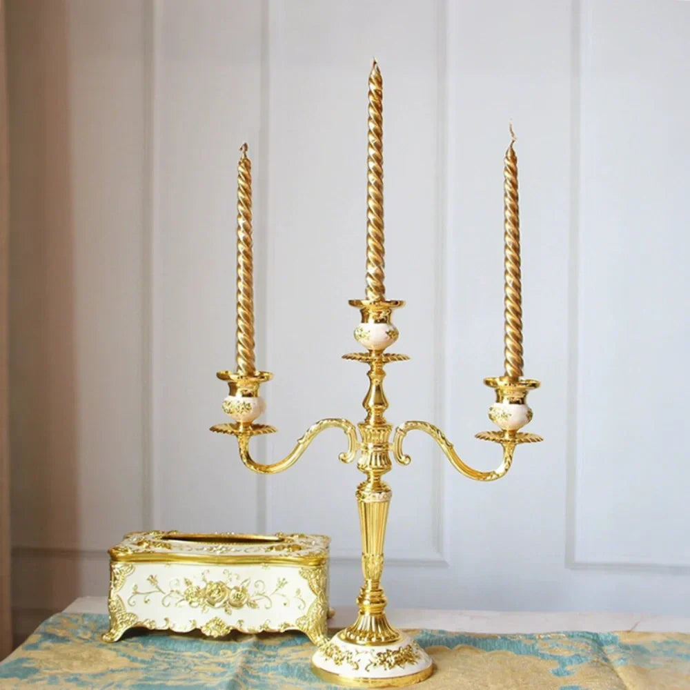 Luxury Gold Candle Holder - Cofik