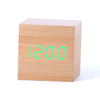 Stylish Wood LED Desk Clock Noxord