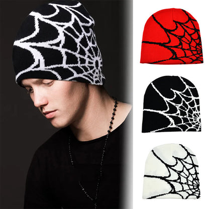 Warm Winter Spider Web Hat