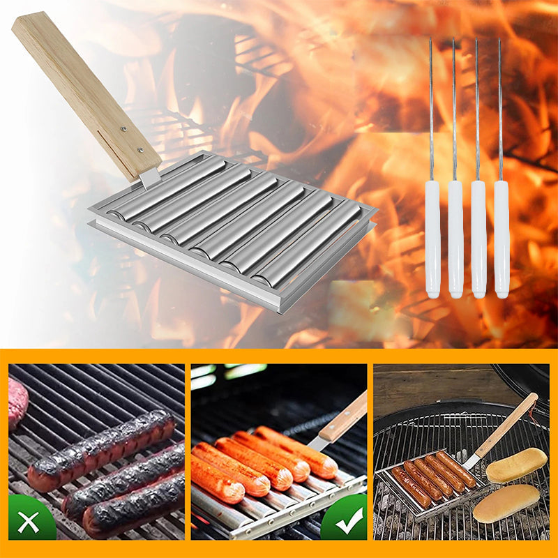 Compact Hot Dog Cooking Rack