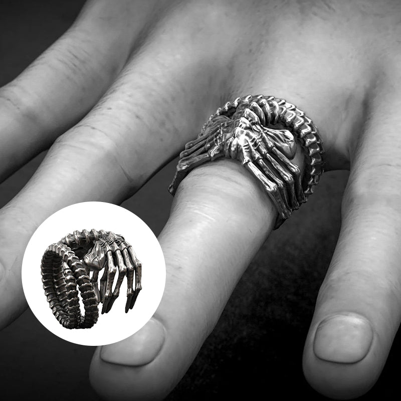 Unique Alien Face Ring