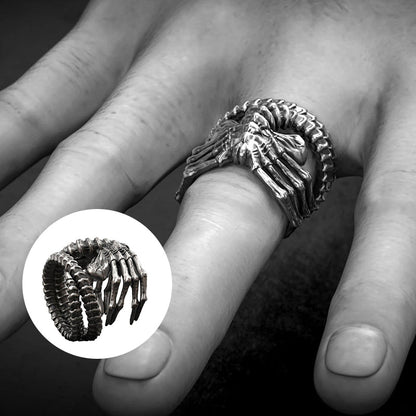 Unique Alien Face Ring