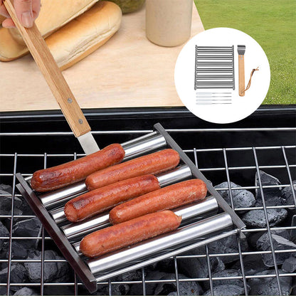 Compact Hot Dog Cooking Rack