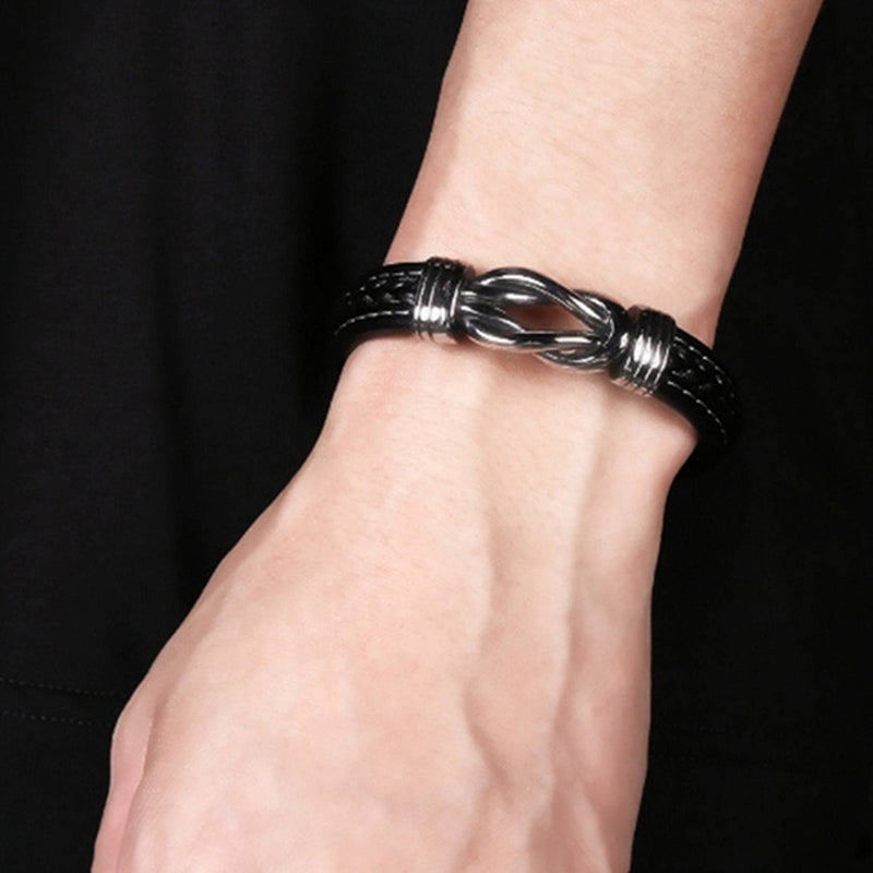 Genuine Brown Leather Wristband - Cofik