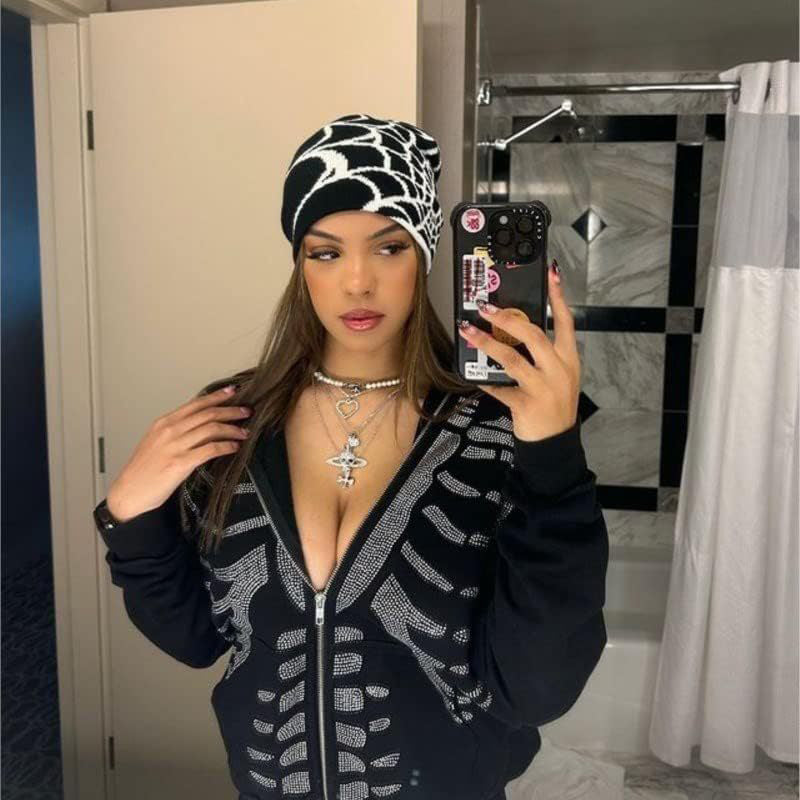 Warm Winter Spider Web Hat