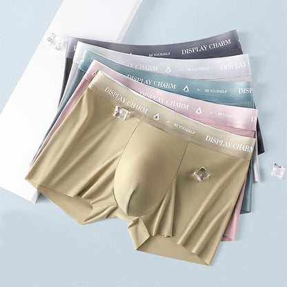 Cool Comfortable Men's Underwear Ice Silk Boxers
