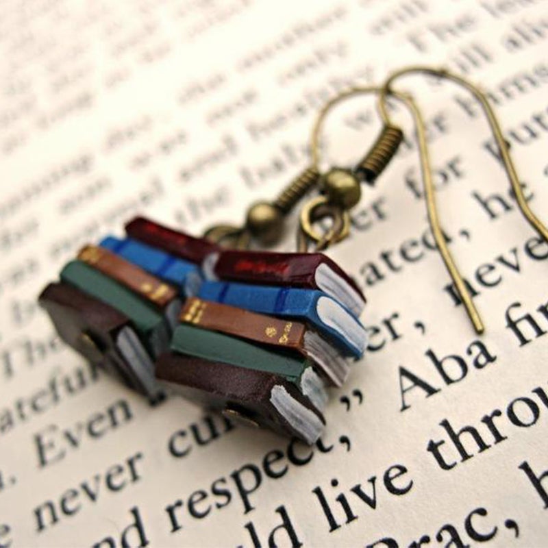 Stylish Book Shaped Earrings
