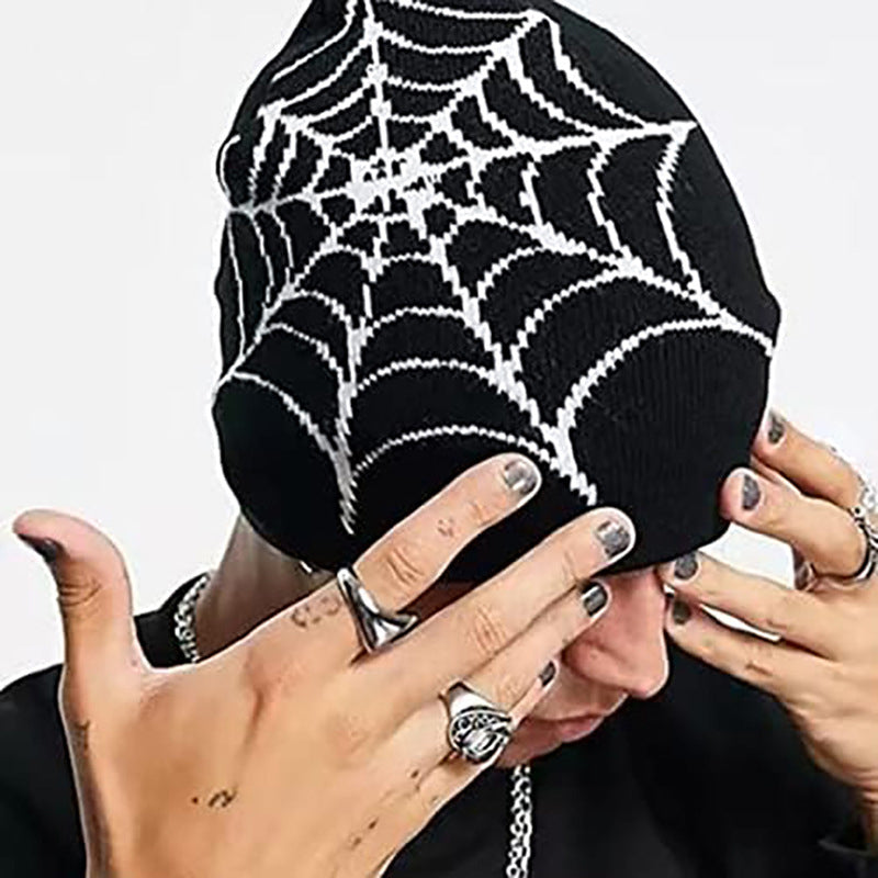 Warm Winter Spider Web Hat