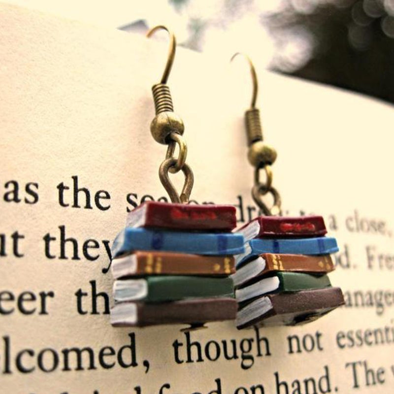 Stylish Book Shaped Earrings
