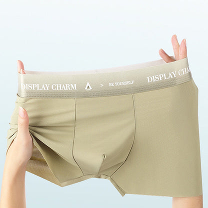 Cool Comfortable Men's Underwear Ice Silk Boxers