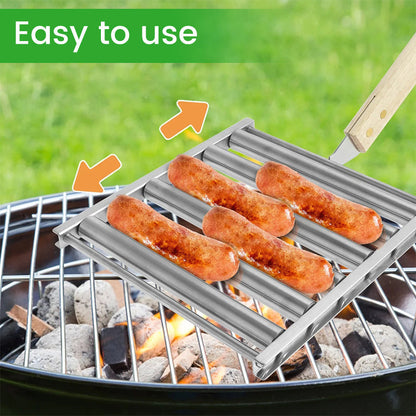 Compact Hot Dog Cooking Rack