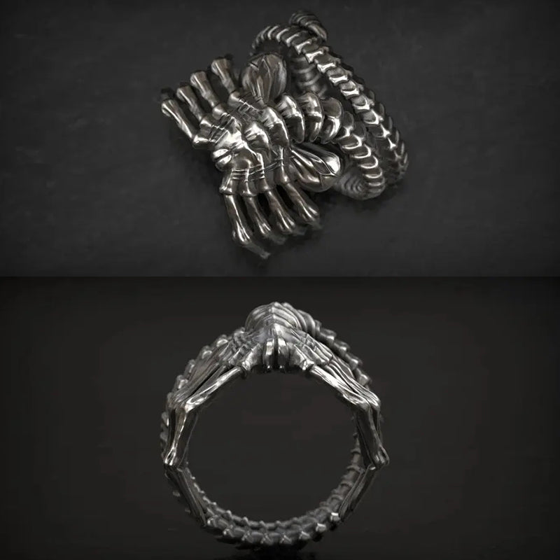Unique Alien Face Ring