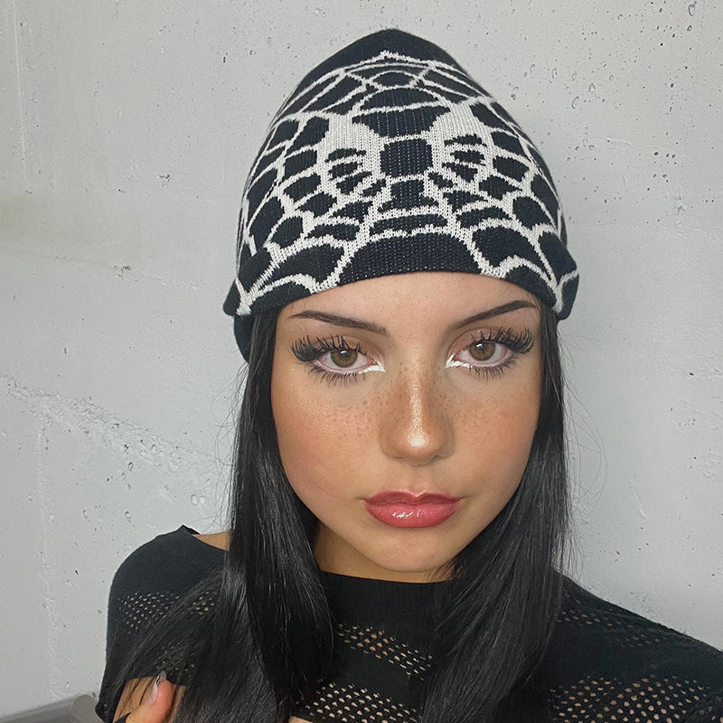 Warm Winter Spider Web Hat