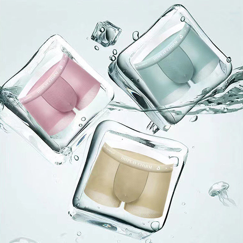 Cool Comfortable Men's Underwear Ice Silk Boxers
