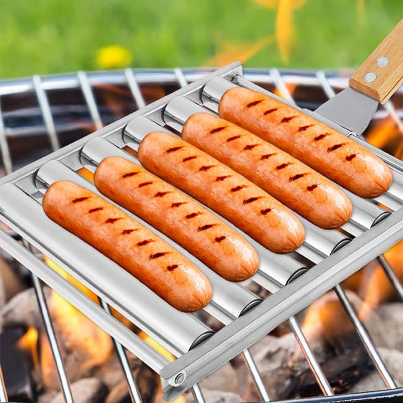 Compact Hot Dog Cooking Rack