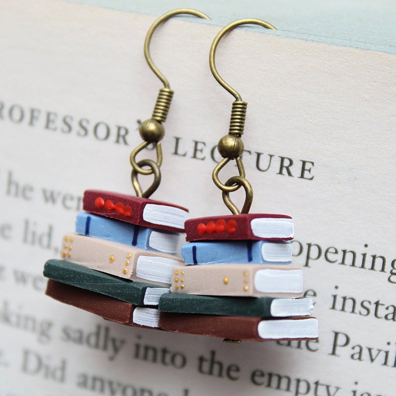 Stylish Book Shaped Earrings