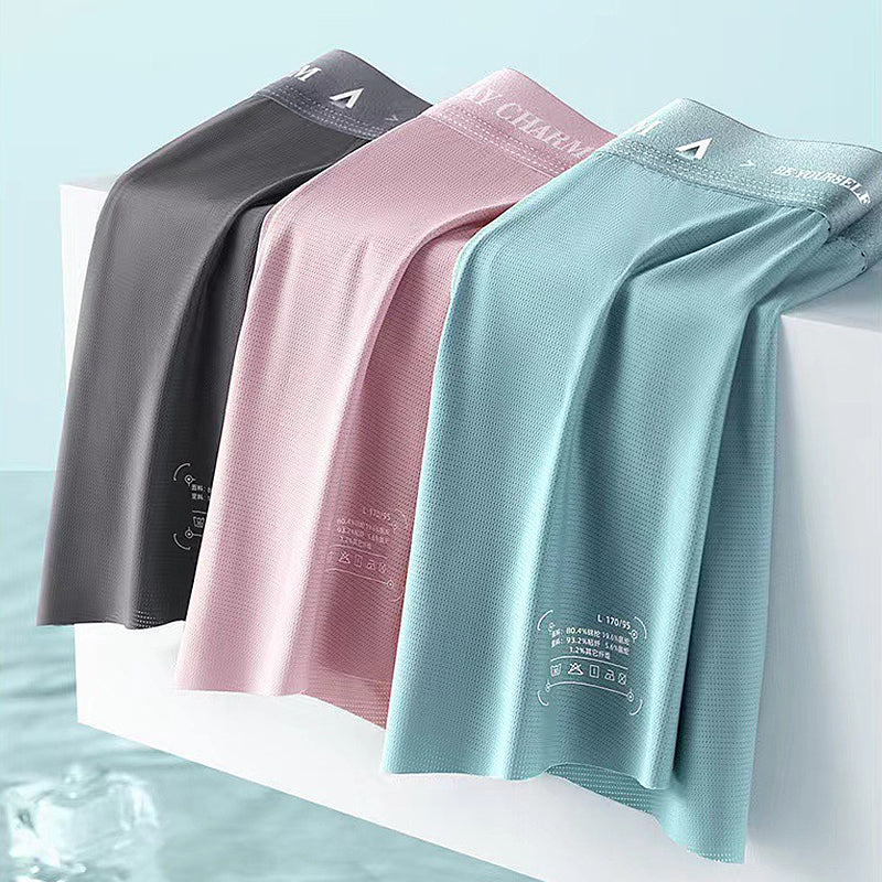 Cool Comfortable Men's Underwear Ice Silk Boxers