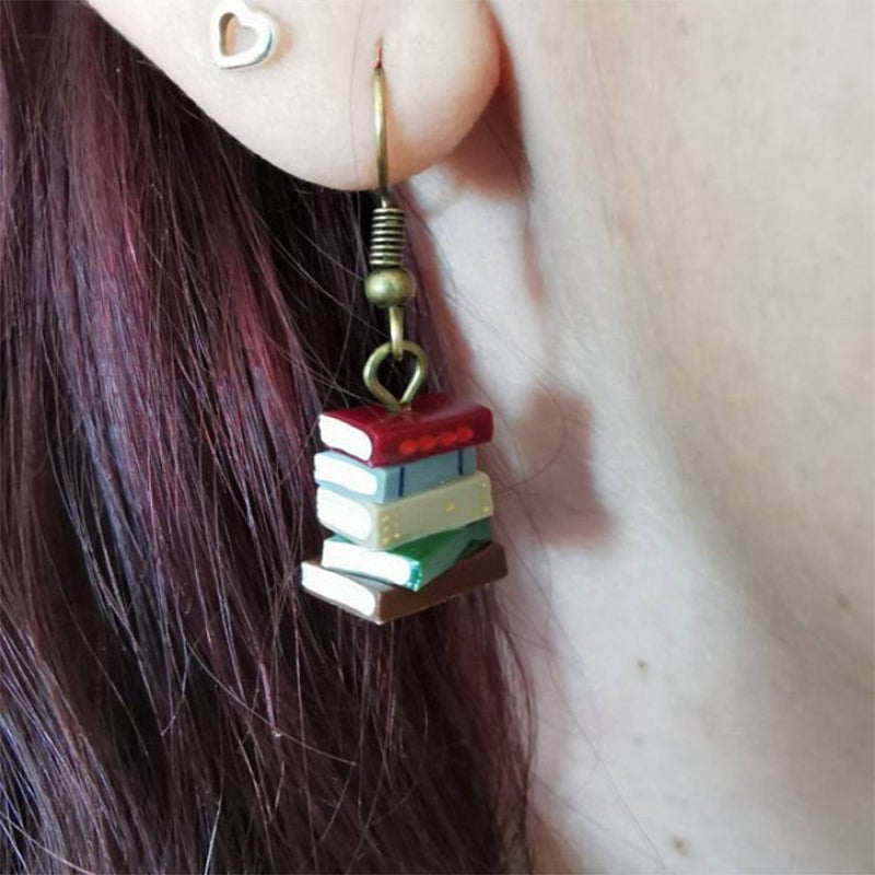 Stylish Book Shaped Earrings