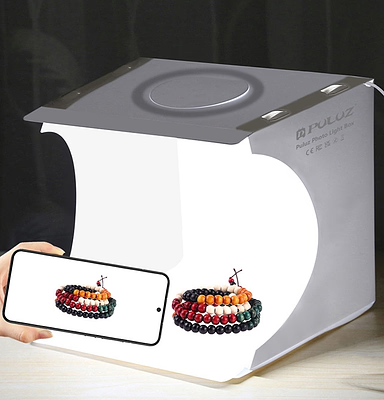 Portable Mini Photo Studio Kit with LED Lights - Cofik