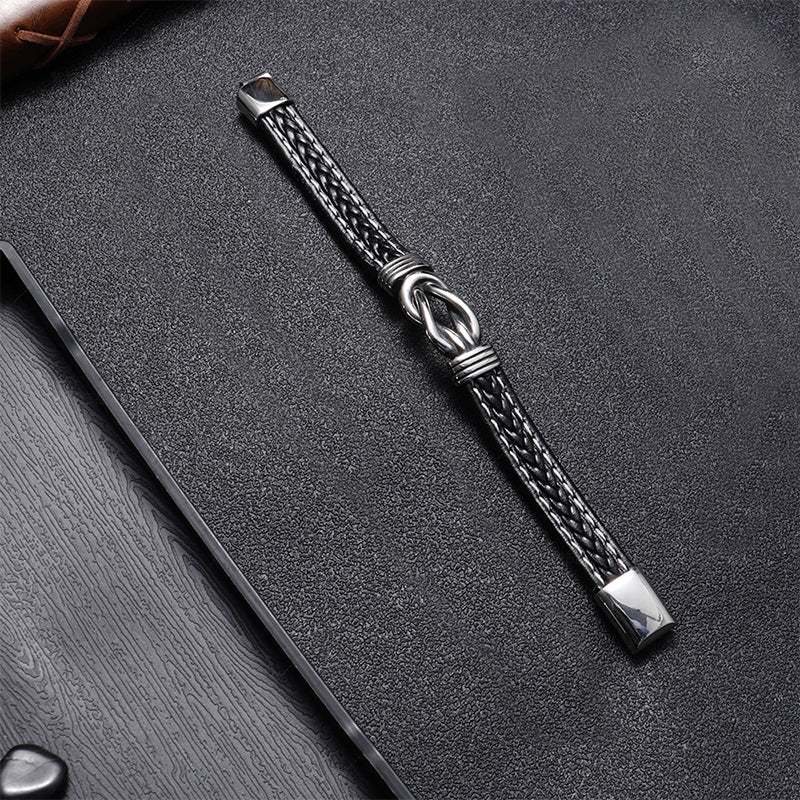 Genuine Brown Leather Wristband
