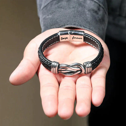 Genuine Brown Leather Wristband