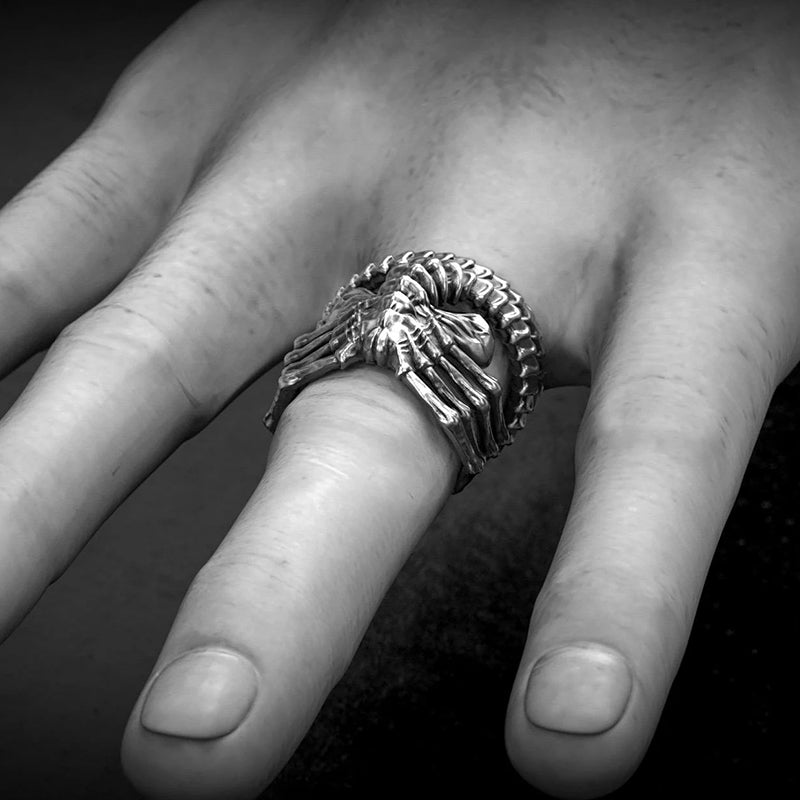 Unique Alien Face Ring