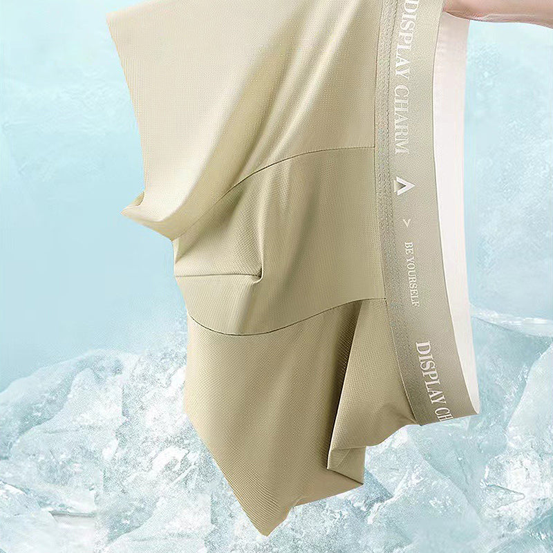 Cool Comfortable Men's Underwear Ice Silk Boxers