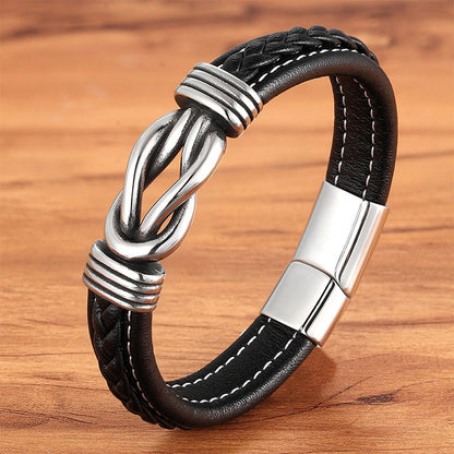 Genuine Brown Leather Wristband