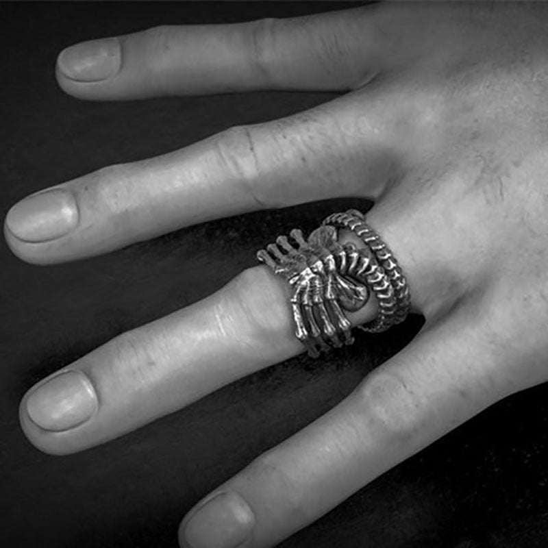 Unique Alien Face Ring