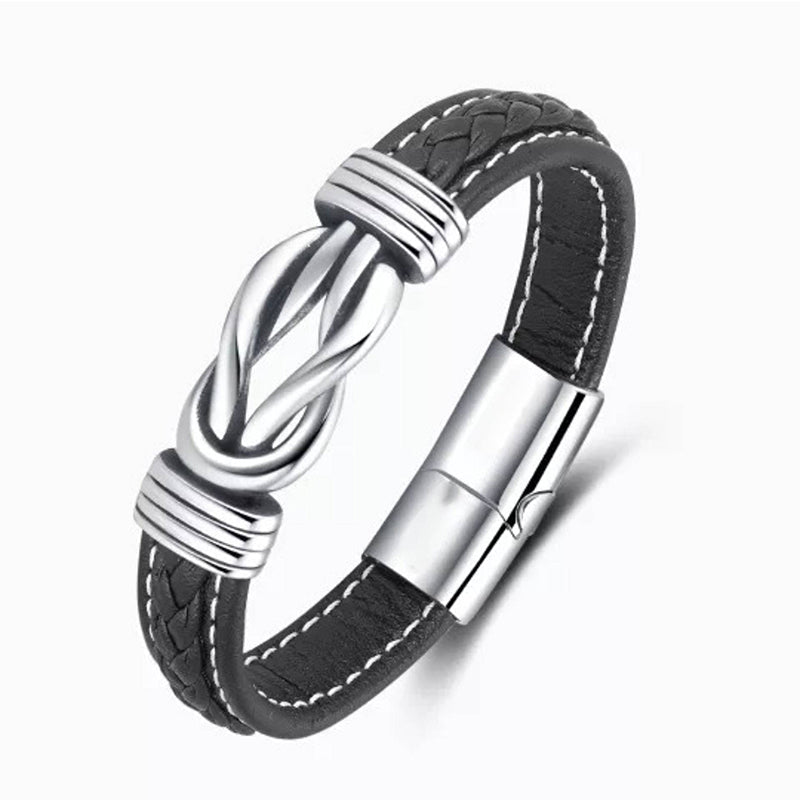 Genuine Brown Leather Wristband