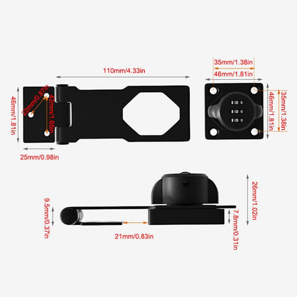 Digital Code Lock Security Cabinet Lock