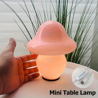 Unique Mushroom Glass Table Lamp
